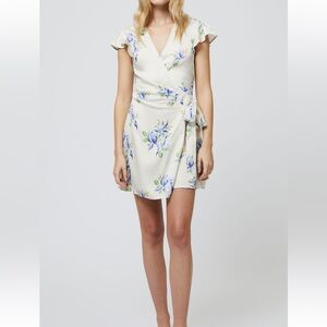 French Connection Eninis Vivian Satin Wrap Dress